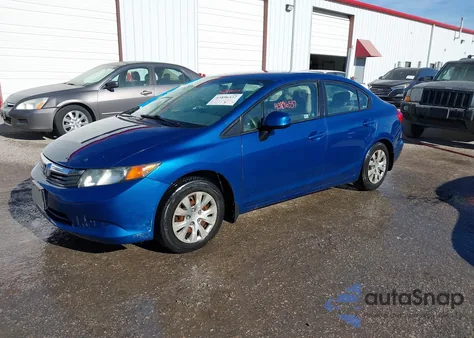 2012 Honda Civic Lx from USA, damaged, VIN 19XFB2F50CE037421